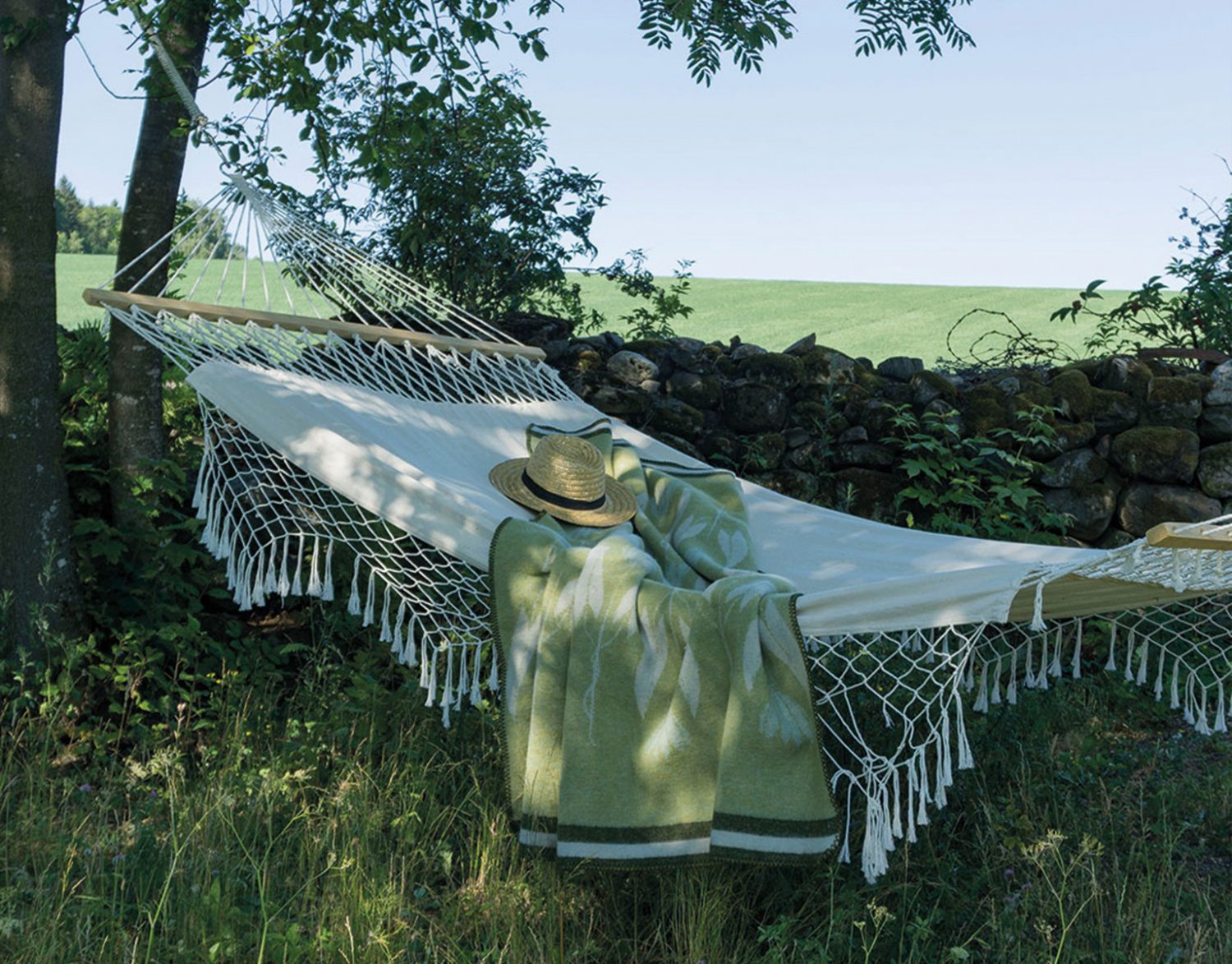 Liljepledd 100% Ull, Grønn - Bilde 4