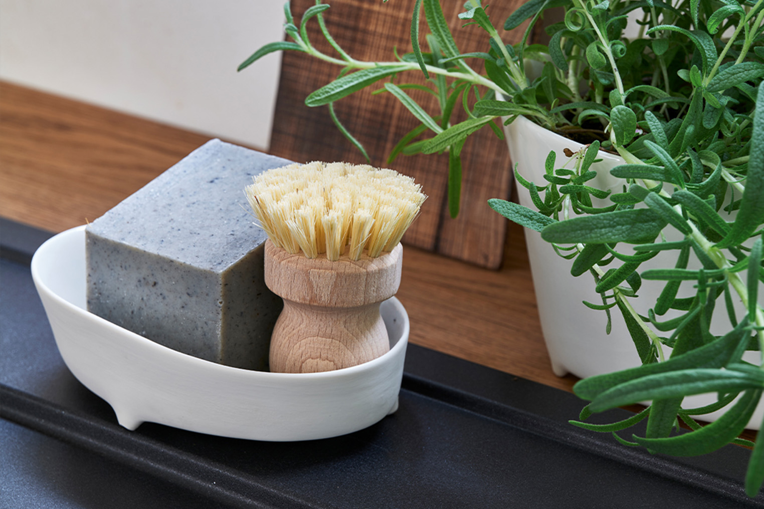 Såpeskål sett, Hvit - Bilde 2