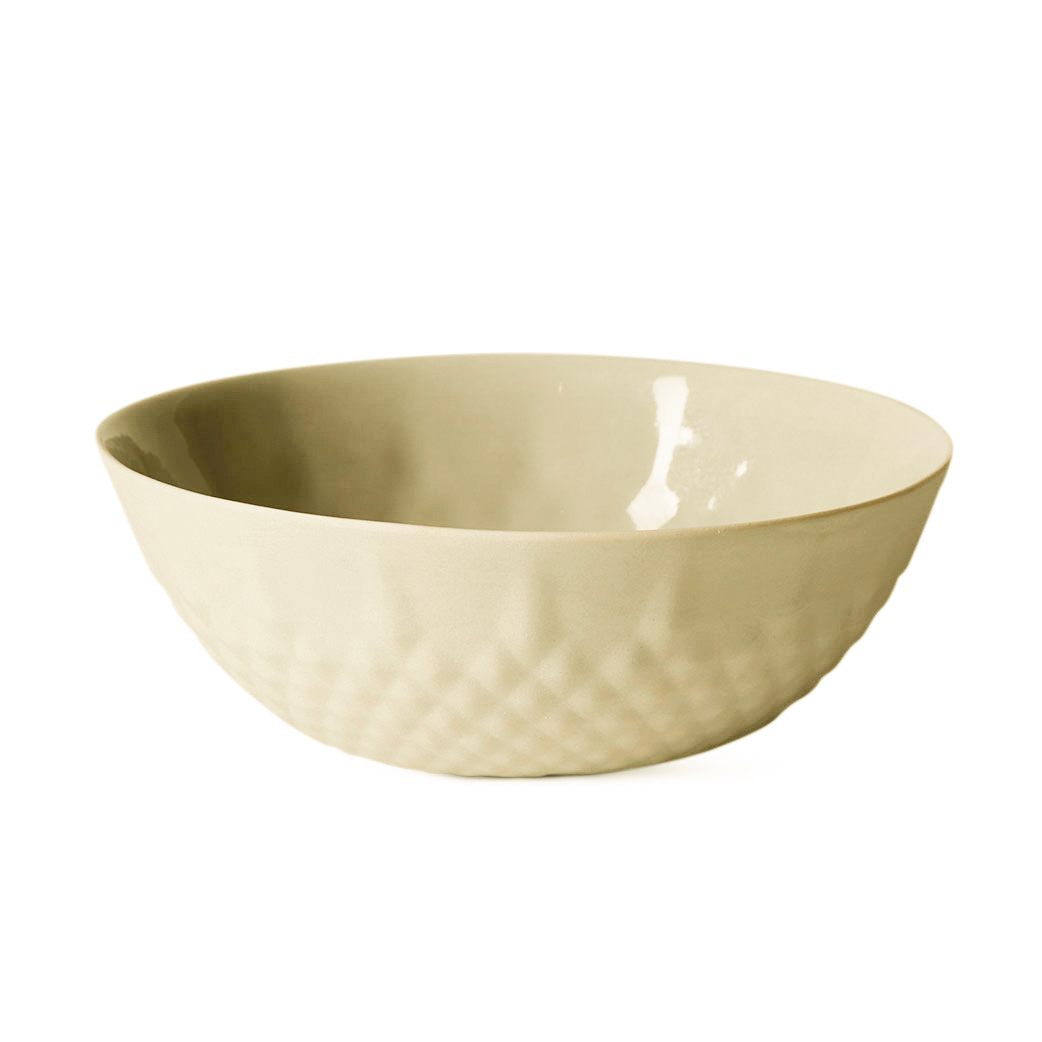 bilde av en sukkertøyskål i fargen korn