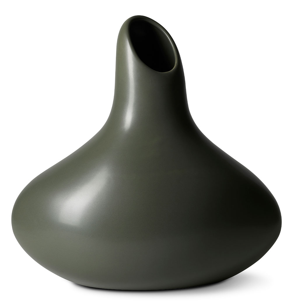 RAUS Gulvvase, Mosegrå