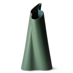 Vindskjev Vase, Bladgrønn-Flaskegrønn