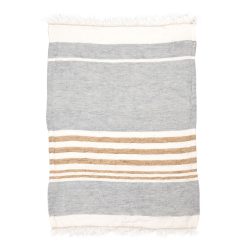 The Belgian towel 110x180cm, Ash Stripe