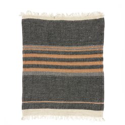 The Belgian towel 110x180cm, Black stripe