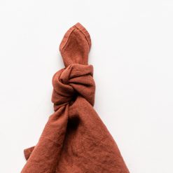 Linserviett, Mørk Rød