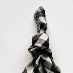Alternative view of Linserviett, Black Gingham rutete, 45 x 45