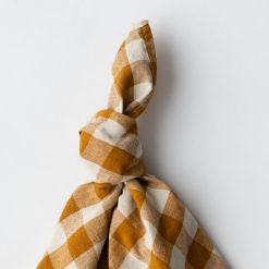 Alternative view of Linserviett, Curcuma Gingham -rutet  45 x 45