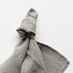 Alternative view of Linserviett Lys Kaki, 45x45