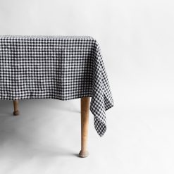 Alternative view of Linduk, Black Gingham 140x 250 cm