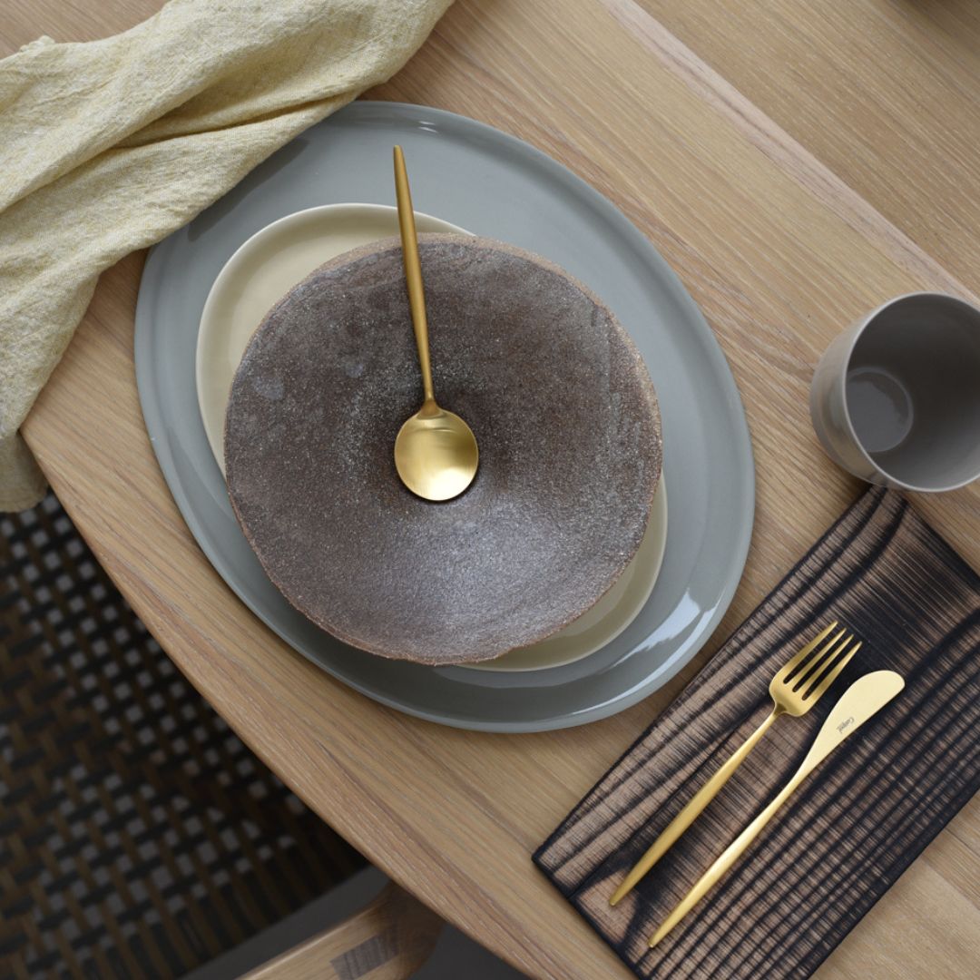 KRUM Tallerken Stor, Lys Leire - Bilde 2