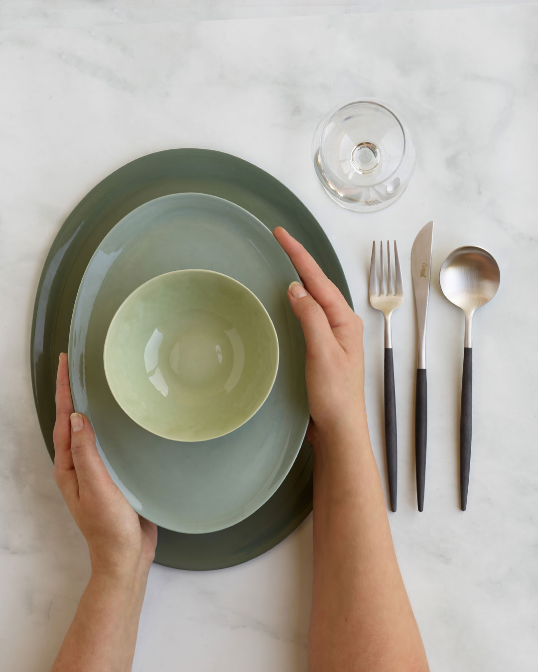 KRUM Tallerken Stor, Leire - Bilde 2