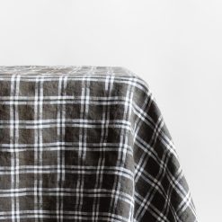 Linduk, Mørk Grønn rutet, 140x 250 cm