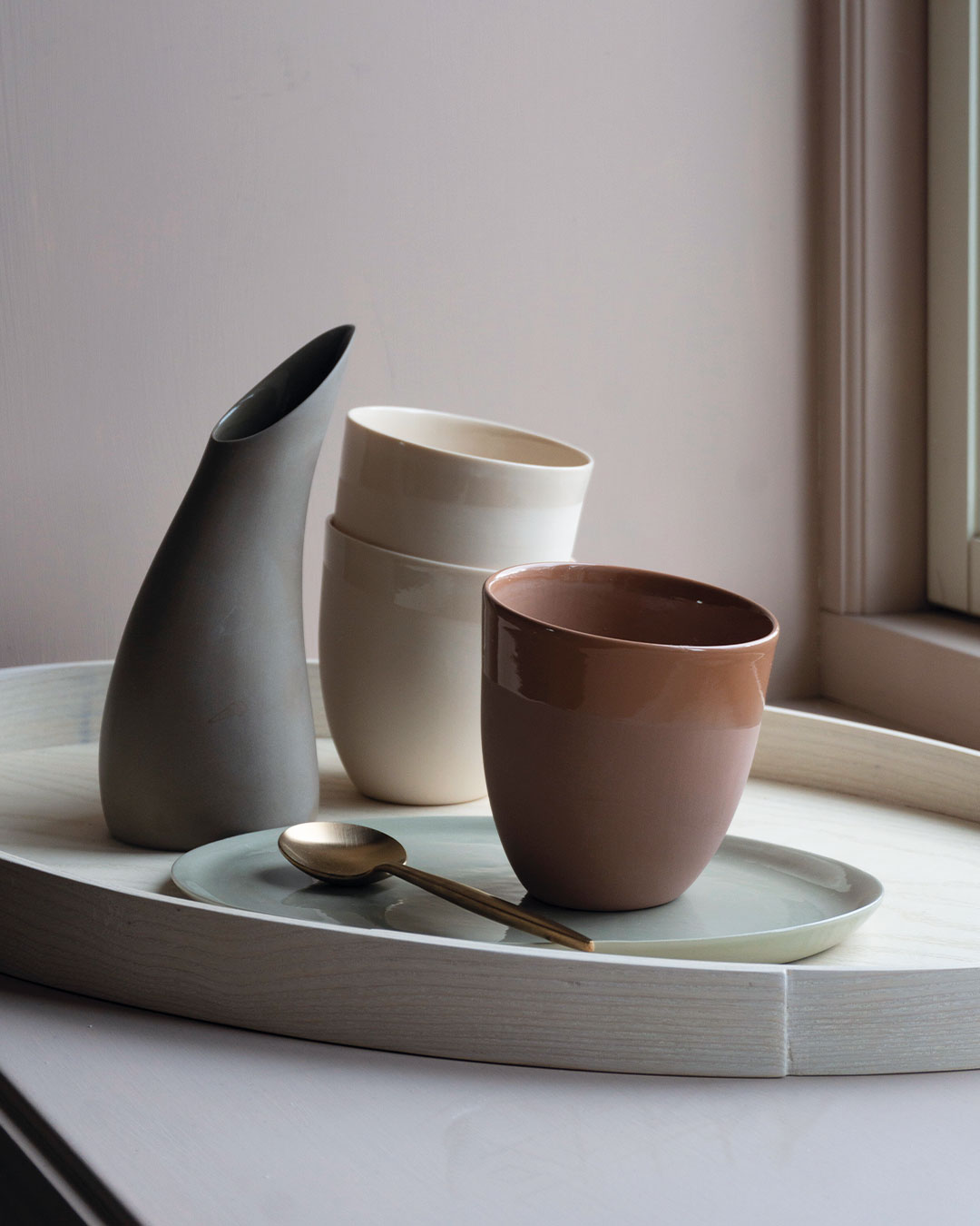 KRUM Kaffekopp, Rustrød - Bilde 2