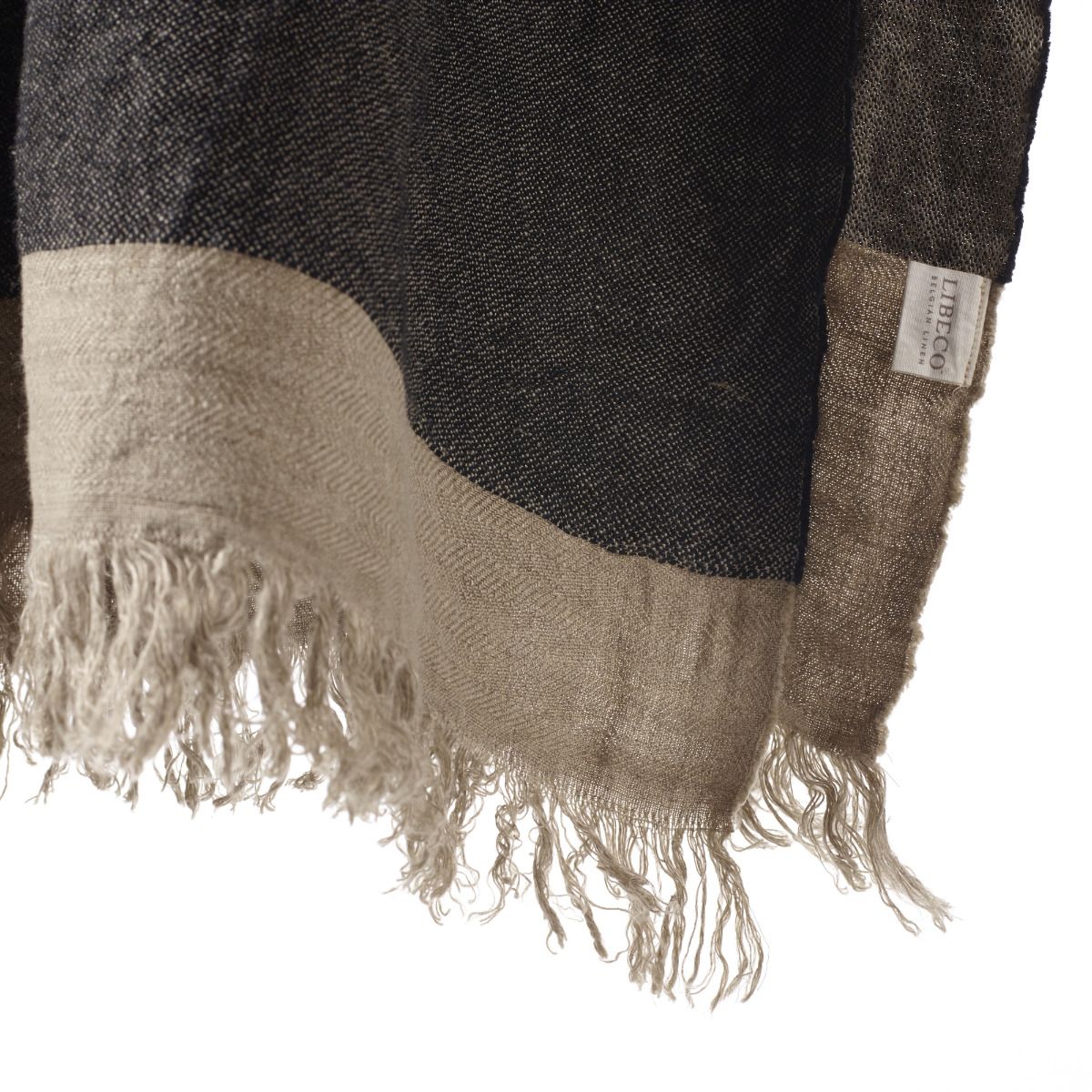 The Belgian towel 110x180cm, Black stripe - Bilde 2