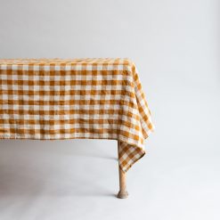 Alternative view of Linduk, Curcuma Medium Gingham 140 x 250 cm