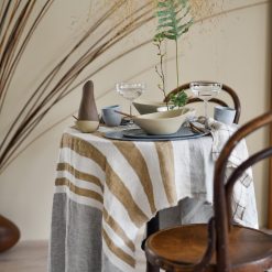 Alternative view of The Belgian towel 110x180cm, Ash Stripe