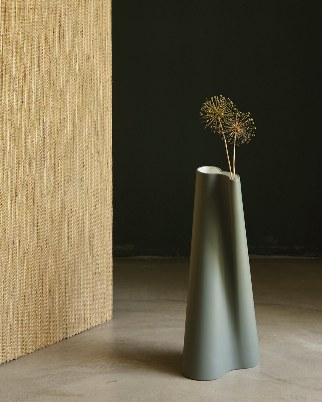 Bølgevase, Mosegrå - Bilde 2