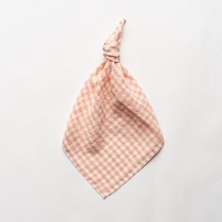 Linserviett rosa-Hvit rutet, 45x45