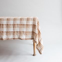 Linduk, Caramel Checks 140 x 250 cm