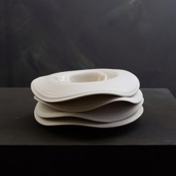 Alternative view of ment® + Slakteriet ROSENKRANS skål, Benhvit