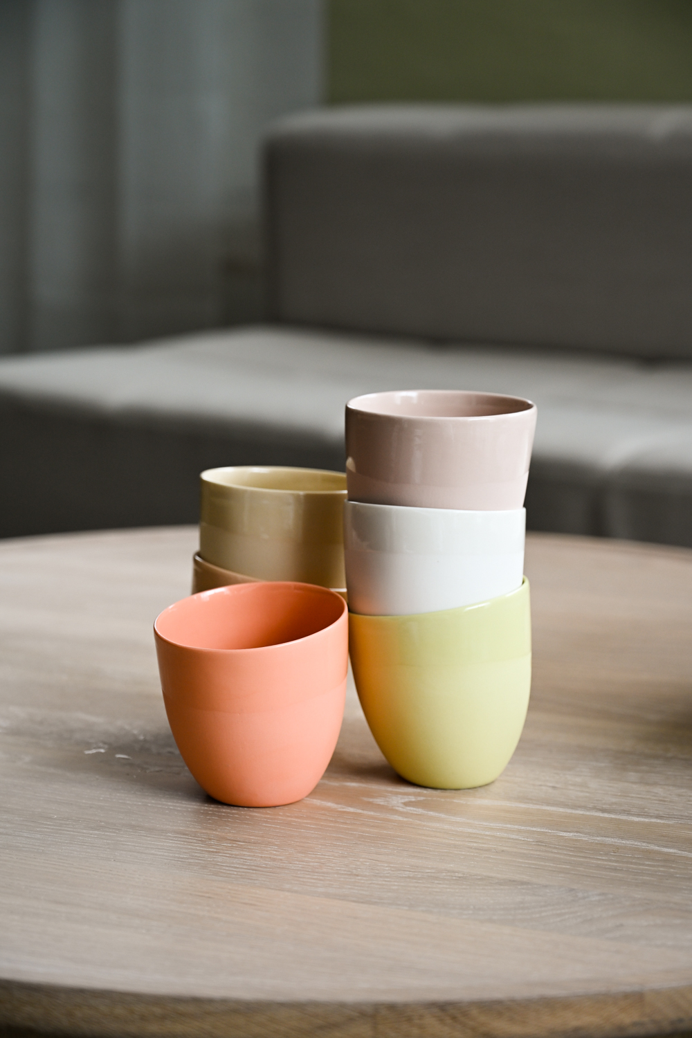 KRUM Kaffekopp 6 pk. Pastell