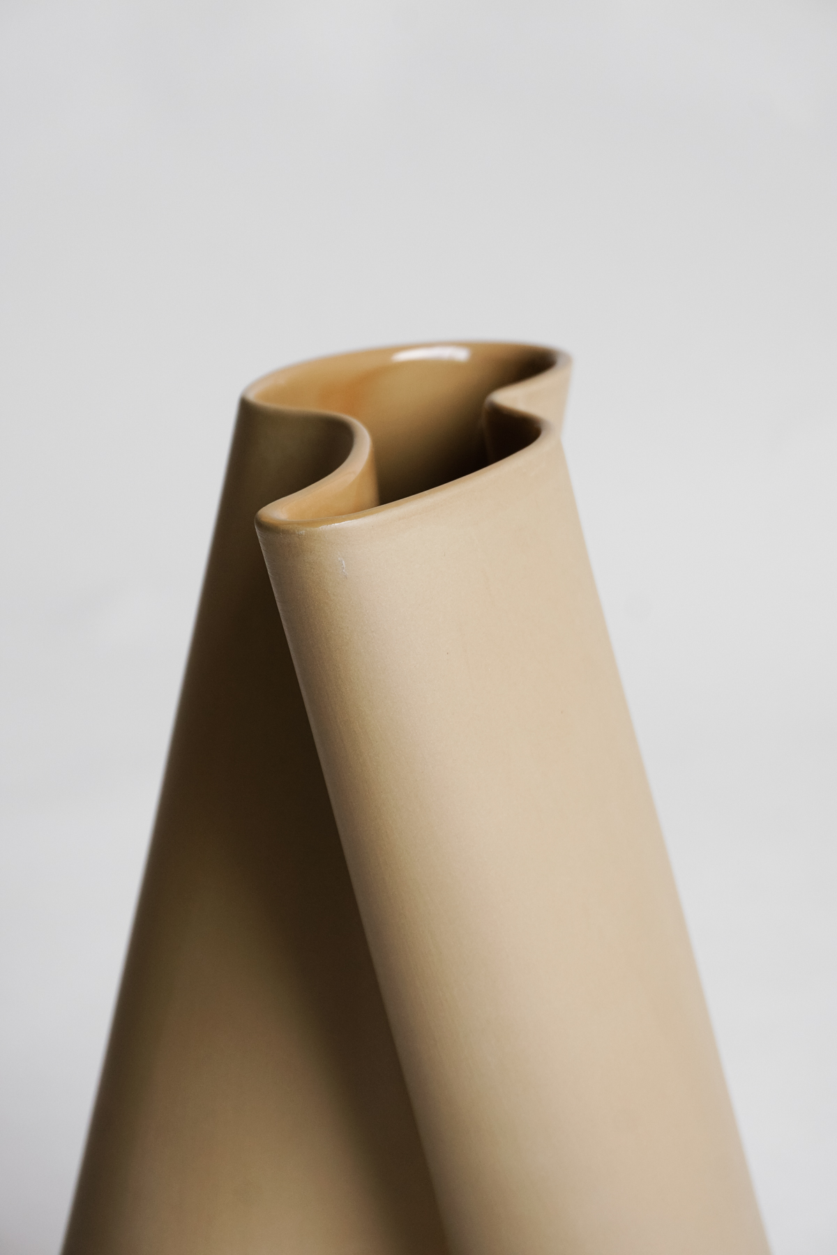 Bølgevase Liten, Kanel - Bilde 3