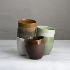 KRUM Kaffekopp 6 pk. Jordfarger