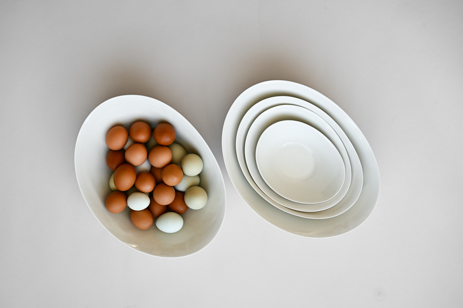 KRUM Serveringsbolle, Hvit - Bilde 5